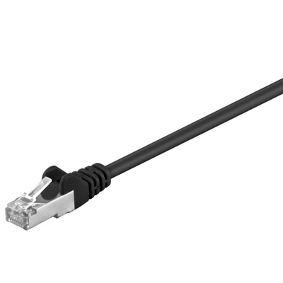 S/FTP Patchkábel 1m cat.5e, čierny, CCA