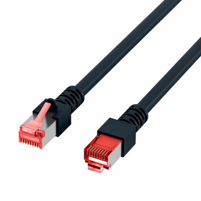 S/FTP (PiMF) Patchkábel LSOH 10m, cat.6, čierny, Cu