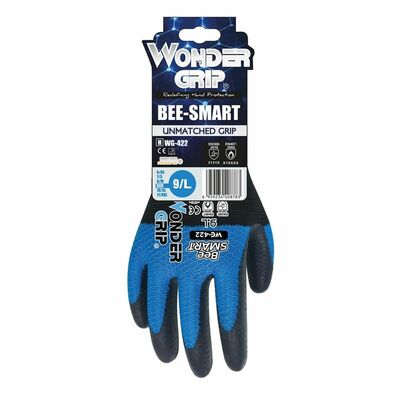 Pracovné rukavice Wonder Grip Bee Smart WG-422 General handling, modré, veľkosť XL/10