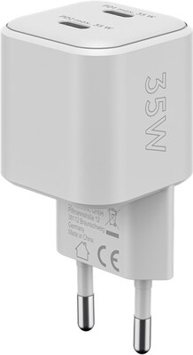 Nabíjačka USB 230V 1port, 2x Typ C, 35W, Power Delivery, Fast Charge, Nano, GaN, čierna