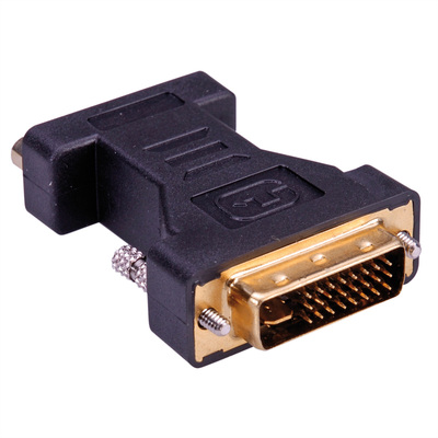 Adaptér DVI-I/VGA M/F, čierny