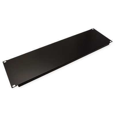 19" záslepka 3U, kovová, čierna RAL9005