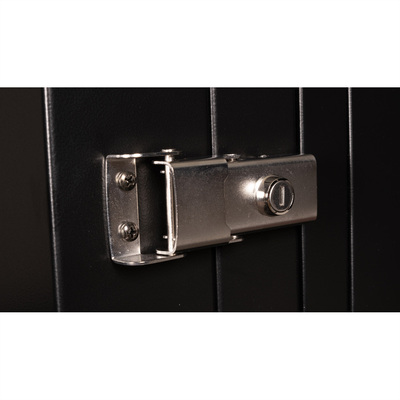 19" Rack na stenu 7U, čierny, 418x600x600mm (HxWxD), RAL9005, PRO, otočný (2-dielny)