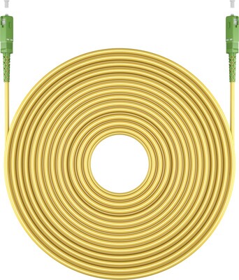 Fiber kábel SC/APC-SC/APC, 3m Simplex OS2(9/125µm), LSOH, 3mm, Kábel pre Orange a Magio, žltý