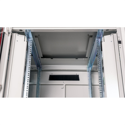19" Rack na podlahu 26U, 1342x800x800mm (HxWxD), PRO, sklenené dvere, sivý