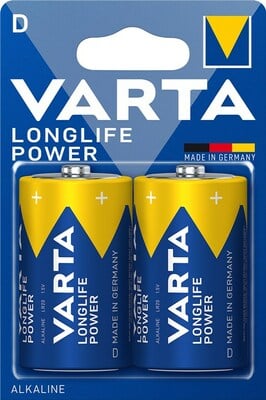 Baterka VARTA Longlife Power Alkalická D Mono (2ks) 1.5V (LR20) 2BL