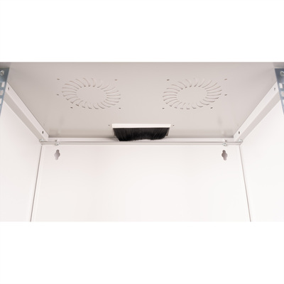 19" Rack na stenu 7U, sivý, 370x540x400 mm (HxWxD), RAL 7035, BASIC