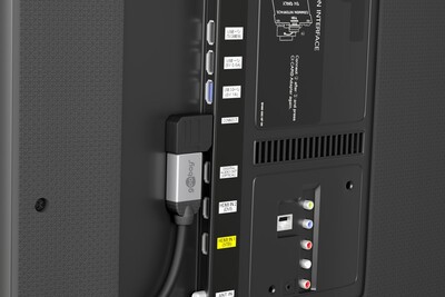 Uhlový adaptér HDMI M/F 90°, smerom doprava, 4K@60Hz, čierny, pozl. kon.