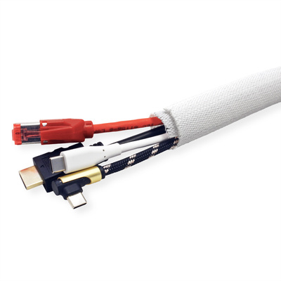 Káblový organizér FlexWrap, 25m, ⌀ 13-25mm, biely
