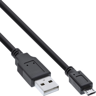 Kábel USB 2.0 A-MICRO-B M/M 1.5m, High Speed, čierny