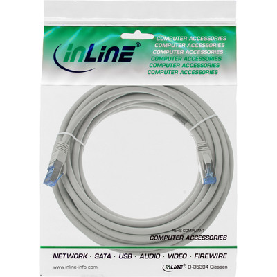 S/FTP (PiMF) Patchkábel LSOH 0.3m cat.6a, sivý, Cu