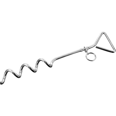 Kotviaci/Úväzný špirálový kolík pre psa 44cm, chrómovaná oceľ, HS