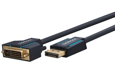 Kábel DisplayPort na DVI-D M/M 2m, jednosmerný, max. 1920x1200@60Hz, modrý, pozl. konektor, C