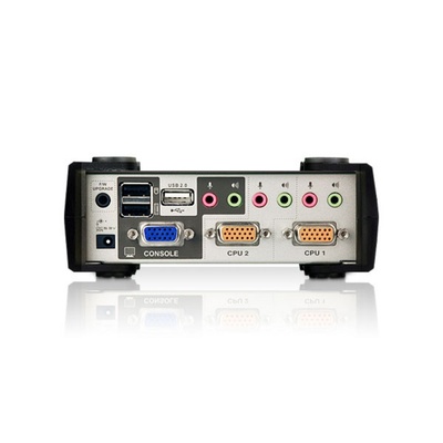 KVM switch/prepínač 2PC, VGA, USB, OSD, USB hub