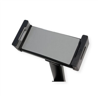 Držiak pre tablety 4.7-12.9" na stôl, univerzálny, max 1kg, rameno 470mm, čierny