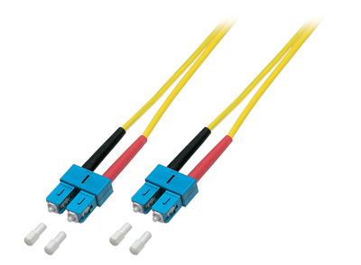 Fiber kábel SC-SC, 3m Duplex OS2(9/125µm), LSOH, 3mm, žltý