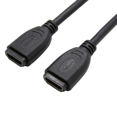 Káblový adaptér/spojka HDMI F/F 0.2m, 1080p, čierny