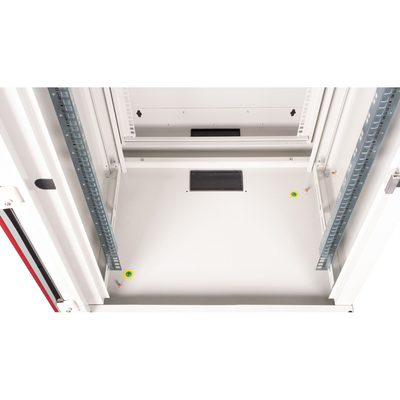 19" Rack na stenu 20U, sivý, 996x600x600mm (HxWxD), RAL7035, PRO, otočný (2-dielny)