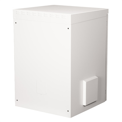 19" Rack na stenu 16U, sivý, 891x600x600mm (HxWxD), RAL7035, IP55, vonkajší, odnímateľné bočnice