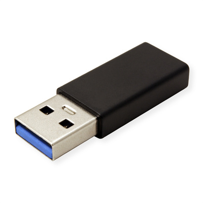 Adaptér USB 3.1 Typ C, AM/CF, 5GBit/s, Dongle, čierny
