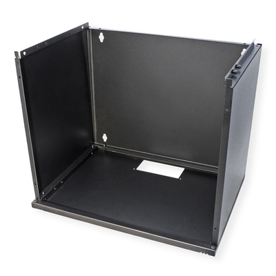 19" Rack na stenu 9U, čierny, 460x540x400 mm (HxWxD), RAL 9005, BASIC