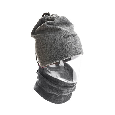 Nákrčník / čiapka fleece, sivá