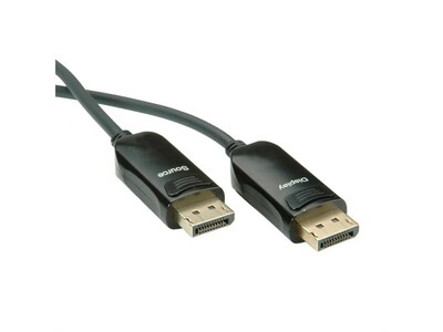 Kábel DisplayPort M/M 50m, 8K@60Hz, DP v1.4, 32.4Gbit/s, čierny, jednosmerný, aktívny, optický