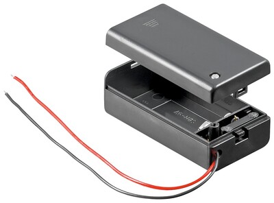 Držiak batérie 9 V AKGS (1x9 Volt Block), 10ks/bal