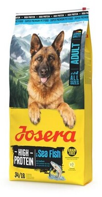 Krmivo JOSERA HIGH PROTEIN SEA FISH 34/18, pre dospelé psy, 12.5kg