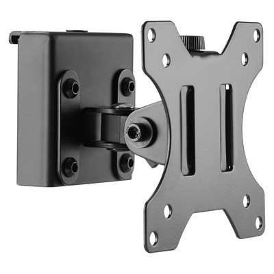 Slatwall držiak pre monitor, max 6.5kg, VESA 75/100, čierny