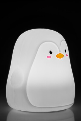 Nočná LED lampa "Tučniak", rôzne režimy svietenia, RGB farby, nabíjacia (USB C)