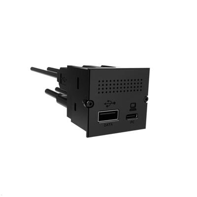 Modul pre BACHMANN, mini port replikátor pre PC, 2x USB A + C (PD 100W), RJ45, Mini DP, čierny