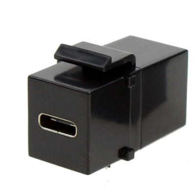 Modul USB 3.2 CF/CF, Keystone, PD 100W 20V5A, čierny
