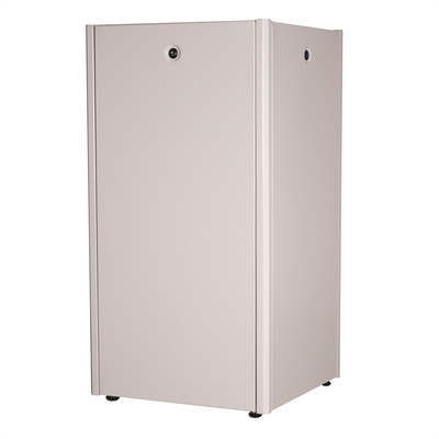 19" Rack na podlahu 22U, 1125x600x600mm (HxWxD), BASIC, sklenené dvere, sivý