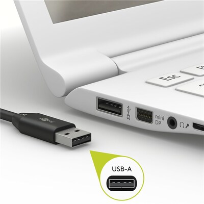 Kábel USB 2.0 Typ C AM/CM 1m, High Speed, čierny