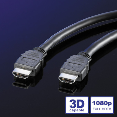 Kábel HDMI M/M 5m, High Speed+Eth, 4K@30Hz, HDMI 1.4, čierny