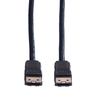 Kábel eSATA HDD 0.5m, 6.0 Gbit/s, čierny
