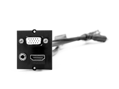 Modul pre BACHMANN, HDMI + VGA + 3.5mm stereo jack, F/F, 0.2m, čierny