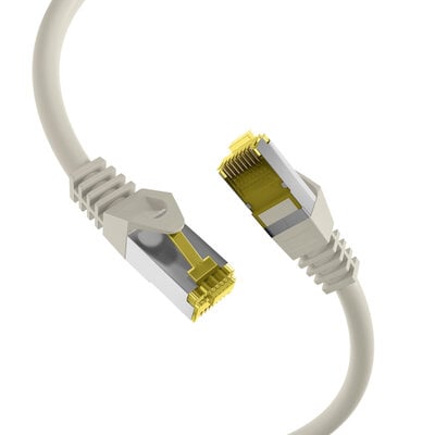 S/FTP (PiMF) Patchkábel LSOH 0.25m cat.7, sivý, Cu