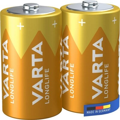 Baterka VARTA Longlife Alkalická D Mono (2ks) 1.5V (LR20) 2BL