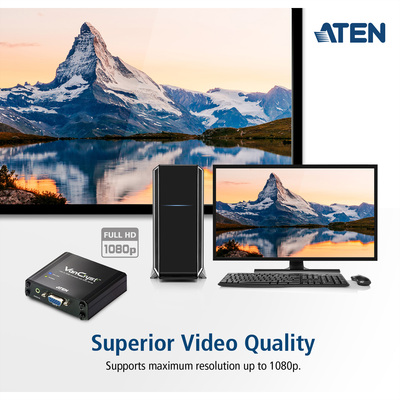 Konvertor VGA+audio na HDMI