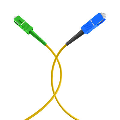 Fiber kábel SC-SC/APC, 3m Simplex OS2(9/125µm), LSOH, 3mm, žltý