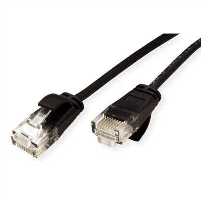 UTP Patchkábel LSOH 2m cat.6a, čierny, slim, Cu, Flex Cable, Component Level