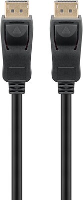 Kábel DisplayPort M/M 1m, 16K@60Hz, DP v2.x (2.0/2.1), 80Gbit/s, čierny