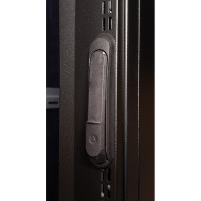 19" Rack na podlahu 26U, 1260x600x1000mm (HxWxD), PRO, Plexiglas, čierny