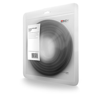 S/FTP (PiMF) Patchkábel LSOH 10m cat.7, čierny, Cu, UL