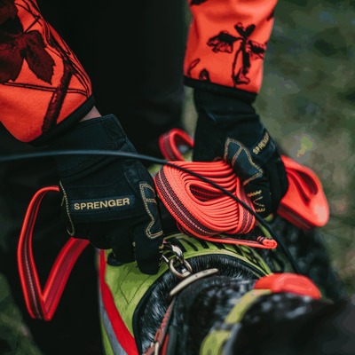 Rukavice FLEXGRIP SPORT, s otvorenými končekmi prstov, HS, čierne, S