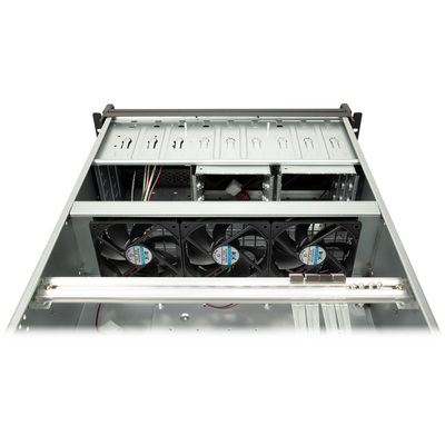 19" PC skrinka do racku, 4U, (HxWxD) 178x482x695mm, čierna
