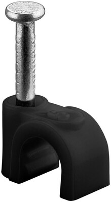 Káblová úchytka 05mm, čierna, 100ks/bal