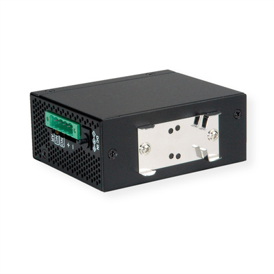 Konvertor RJ45/SFP - RS232, 100Mbit, POE, konfigurovatelný cez web/Konzolu, čierny
